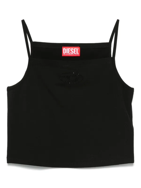 トップス Diesel 22ss Gradation D Logo Tank Top Tank top with mini D logo patch | Diesel Online