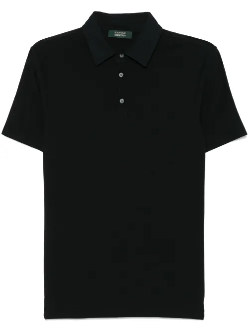 Zanone polo en jersey - Noir - Zanone - Modalova