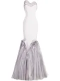 Gaby Charbachy mermaid gown - White