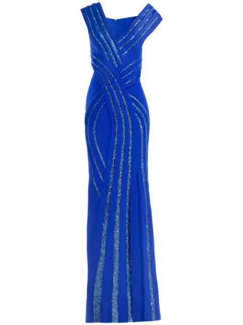 Gaby Charbachy  pleated gown