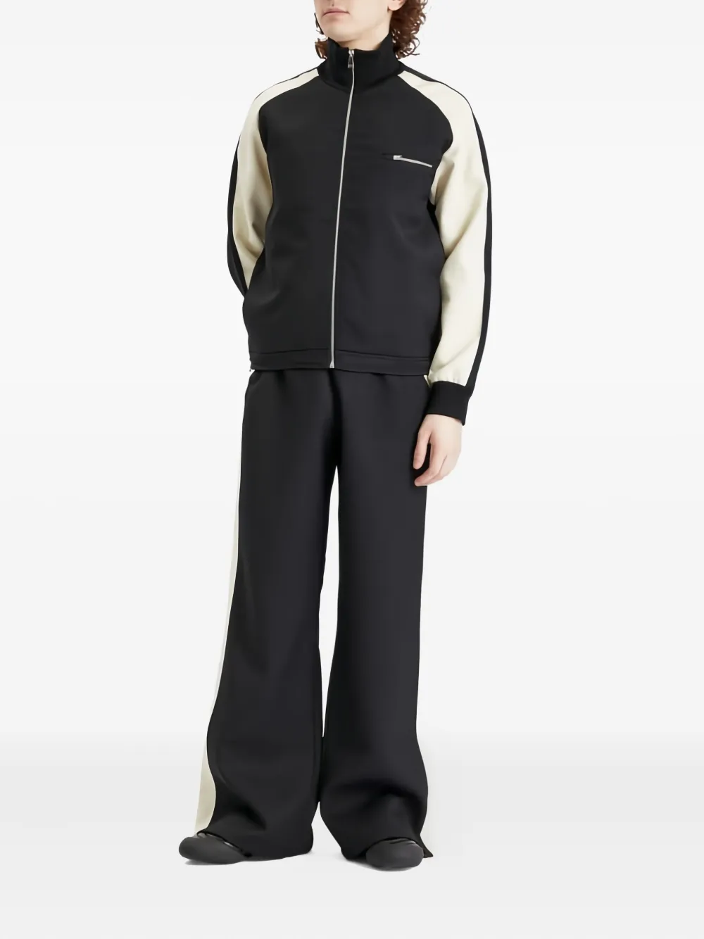Alexander McQueen panelled track pants - Zwart