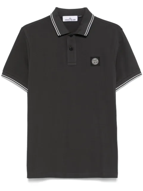 Stone Island piqué-weave polo shirt