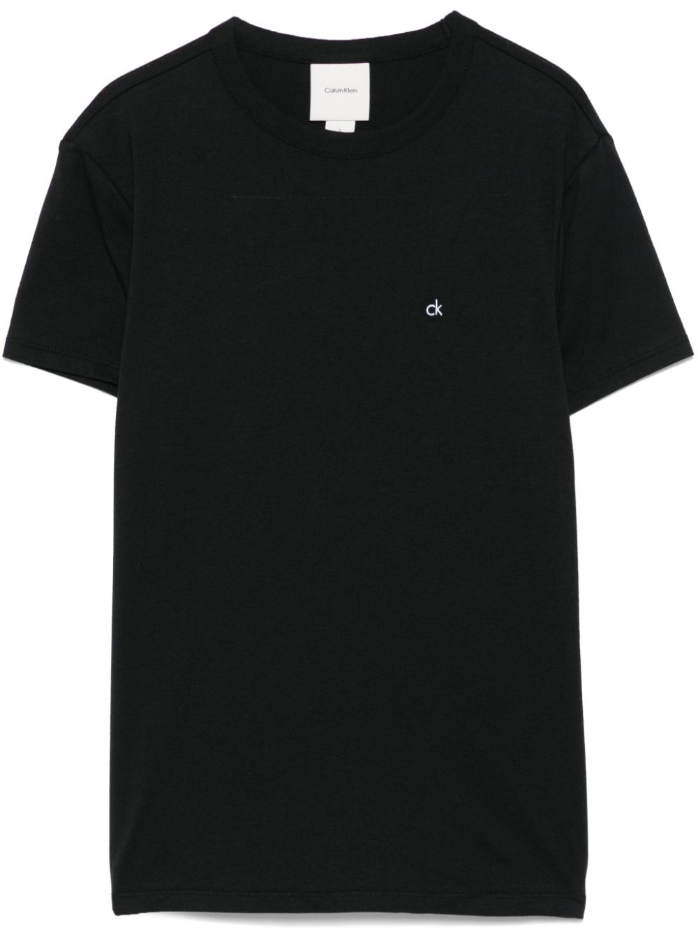 logo-embroidered T-shirt