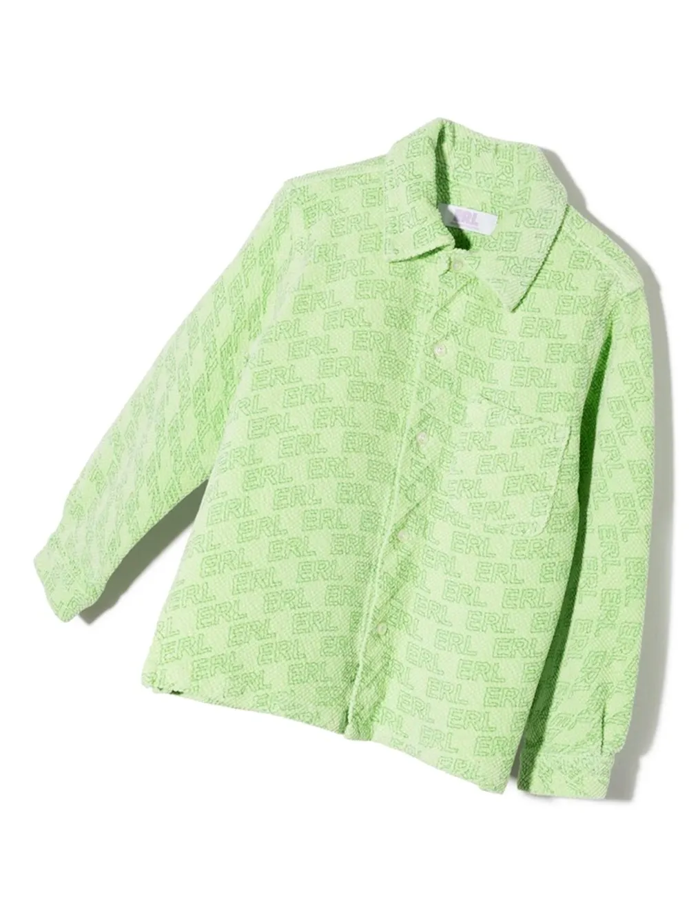 ERL Ribfluweel shirt Groen