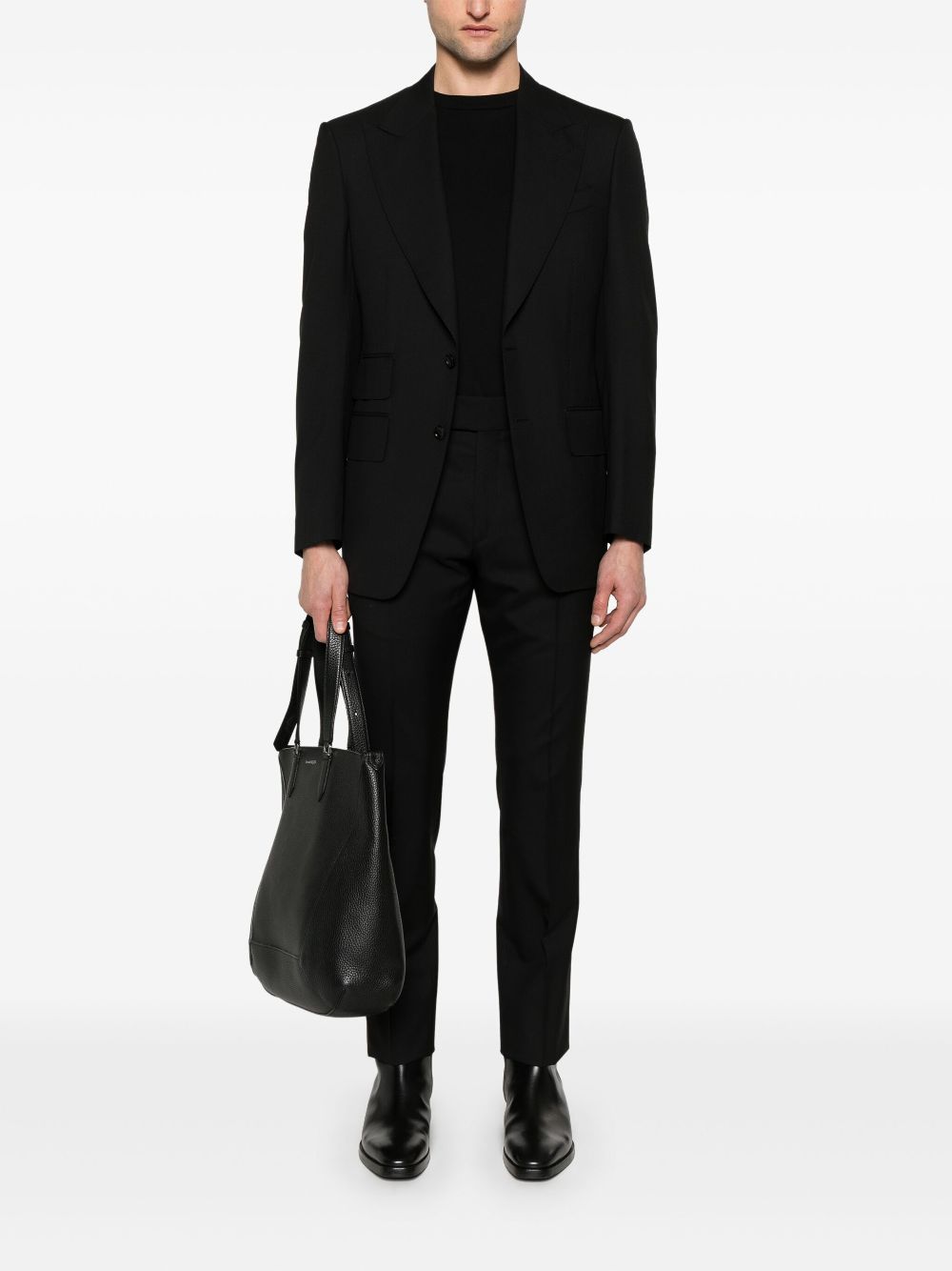 TOM FORD single-breasted suit - Black