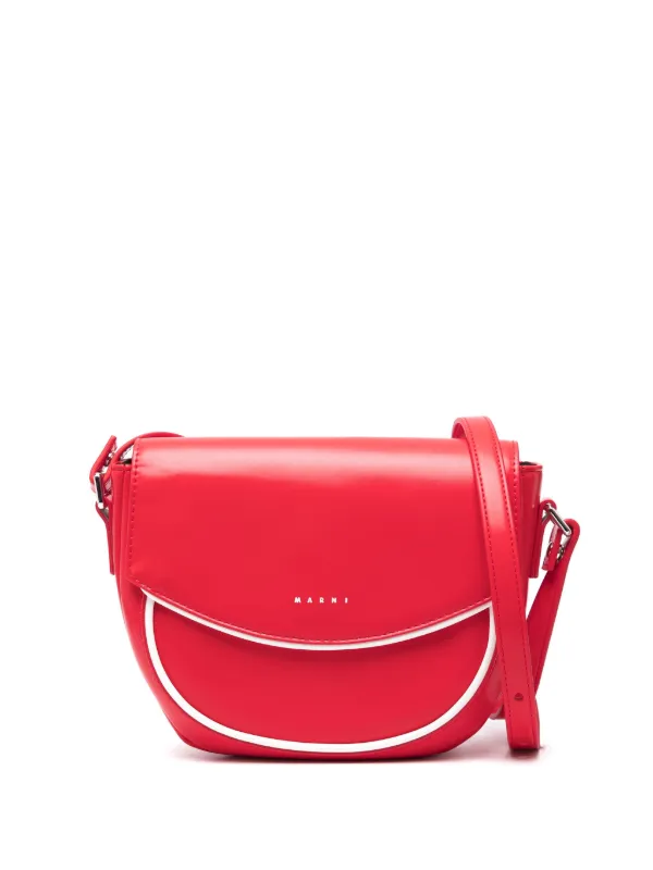 Marni Kids Smile ショルダーバッグ | レッド | FARFETCH JP