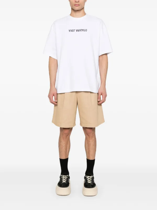 AXEL ARIGATO｜ (Distort T-Shirt (A3118001 WHITE)) AXEL ARIGATO - Signature T-Shirt