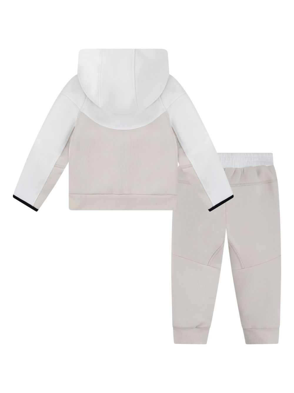 Nike Kids two-tone logo-print tracksuit set - Beige