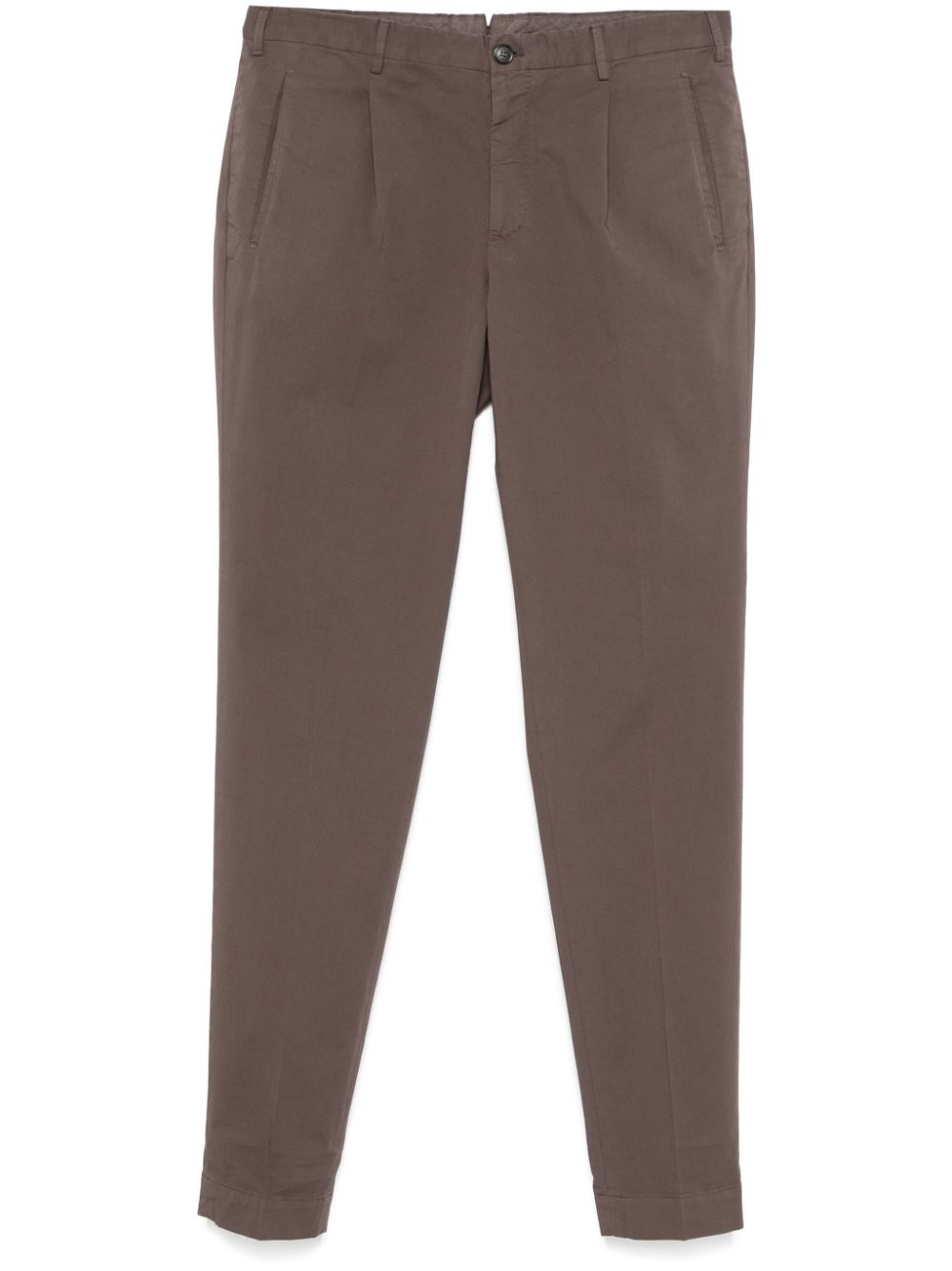 Incotex tapered trousers - Brown