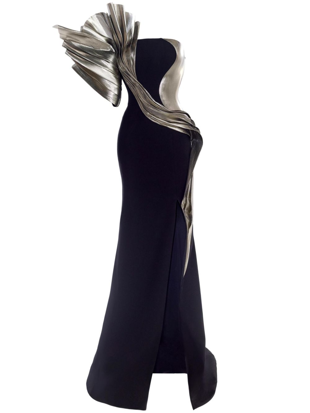 asymmetric gown