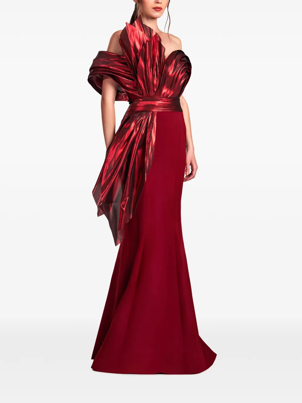 Gaby Charbachy  asymmetric gown