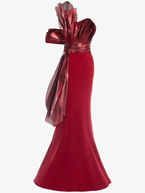 Gaby Charbachy  Asymmetrisches Abendkleid