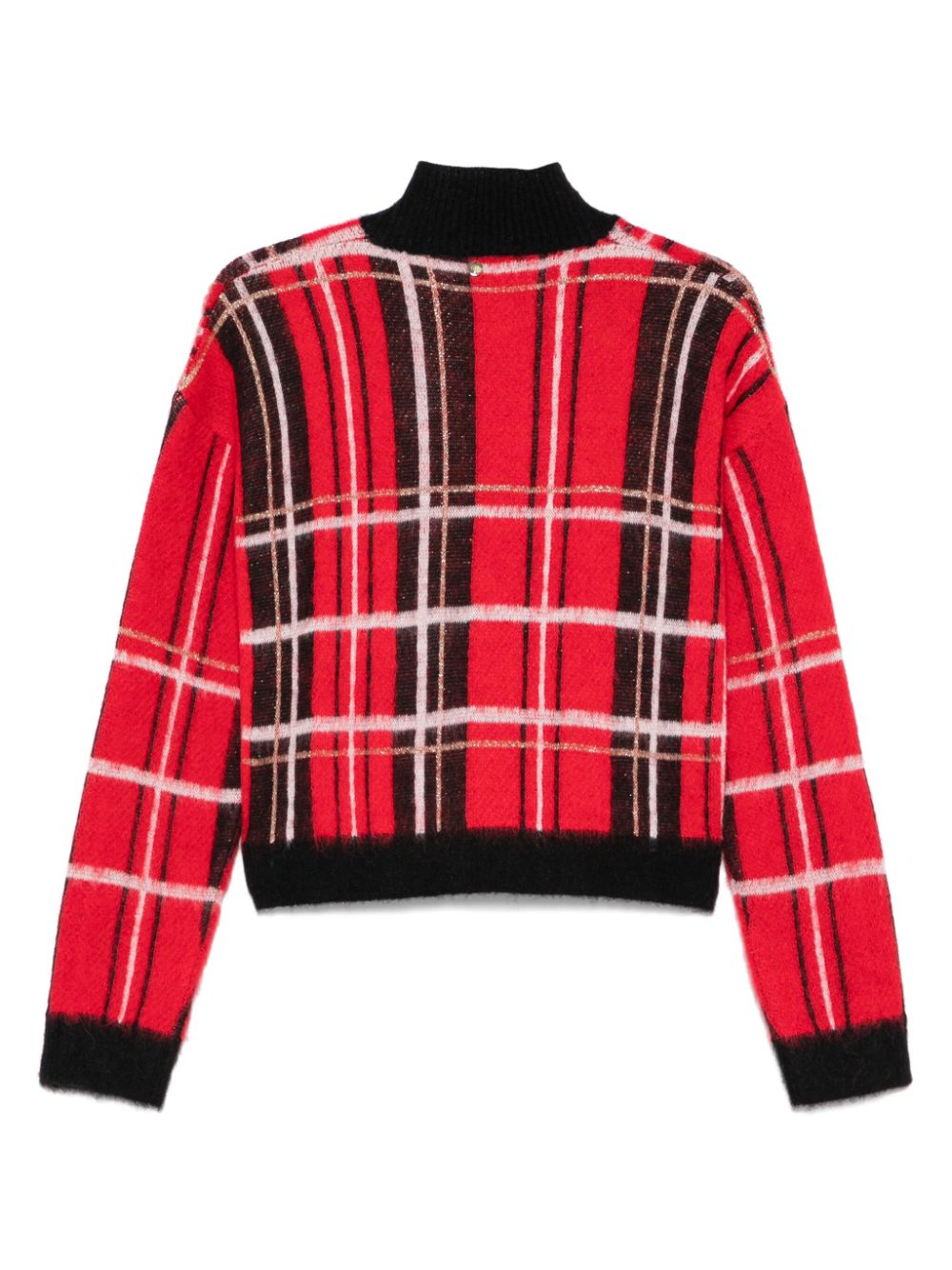 LIU JO tartan-check sweater - Rood