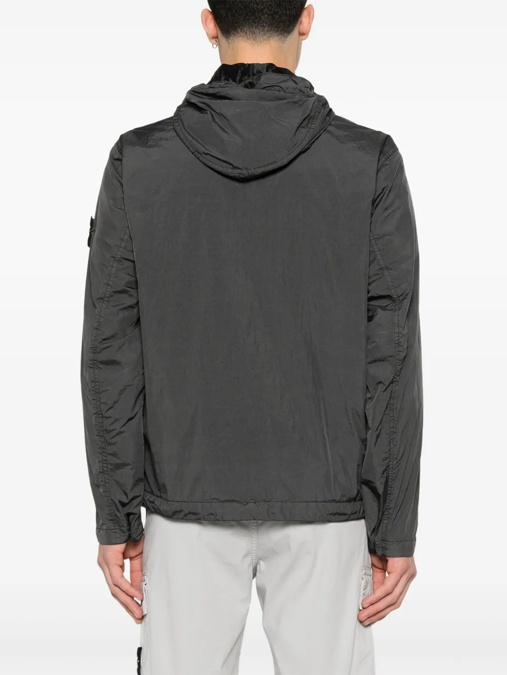 Stone Island Jack met Compass-logopatch Grijs