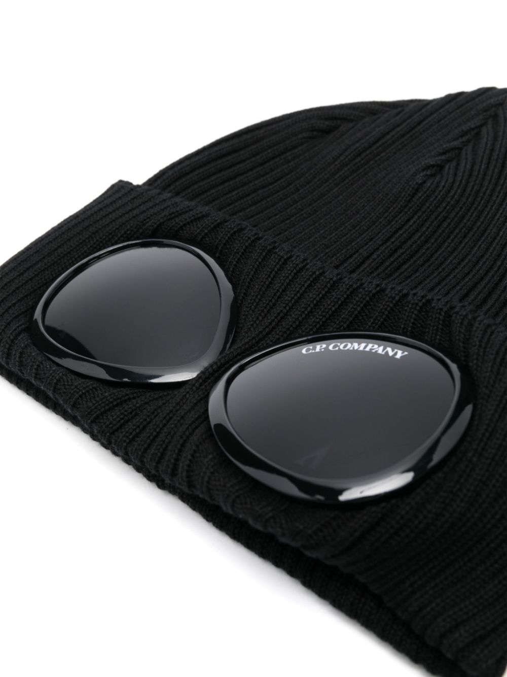 C.P. Company Goggles-detailed beanie - Zwart