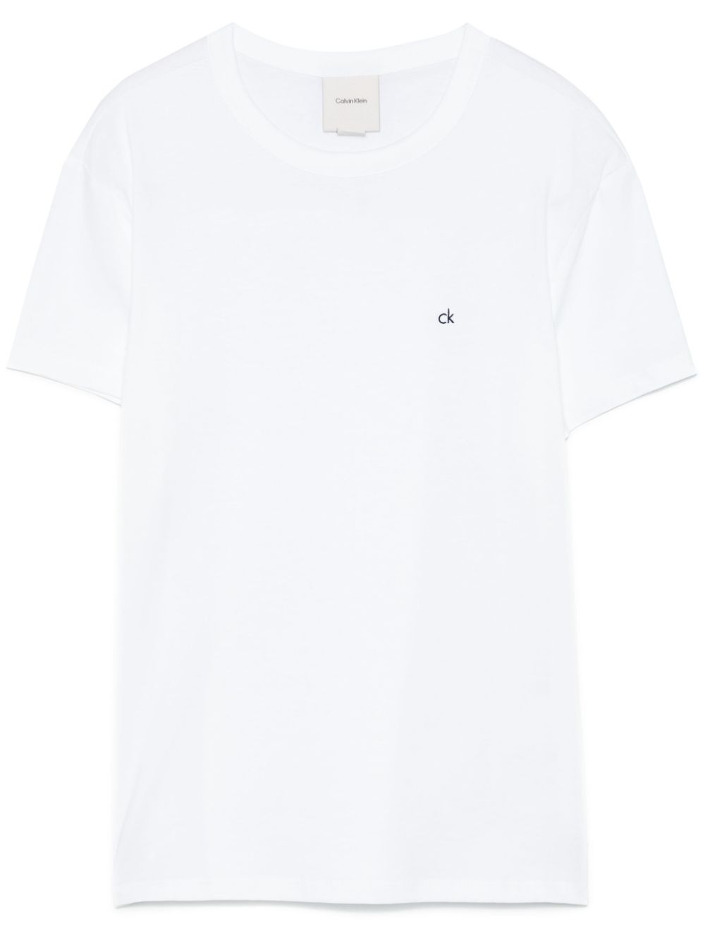 logo-embroidered T-shirt