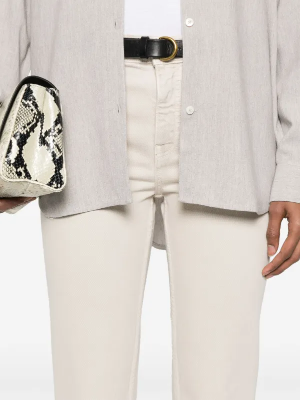 TOTEME トテム ロライス テハト トラウサ 244WRB0228FB0208 116 TOTEME low-taper Jeans | Neutrals | FARFETCH
