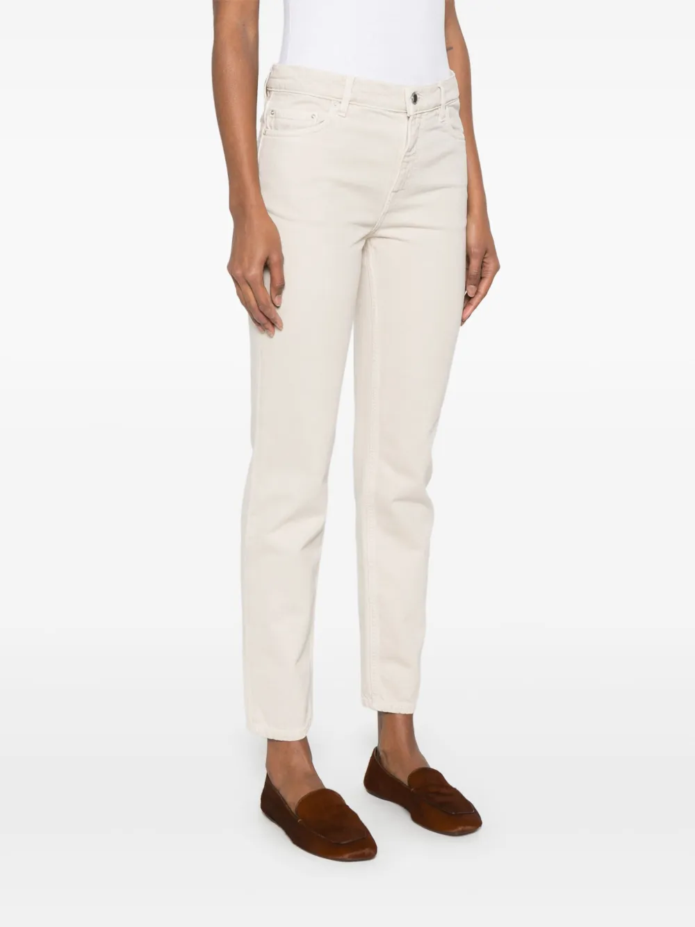 TOTEME Jeans met toelopende pijpen Beige