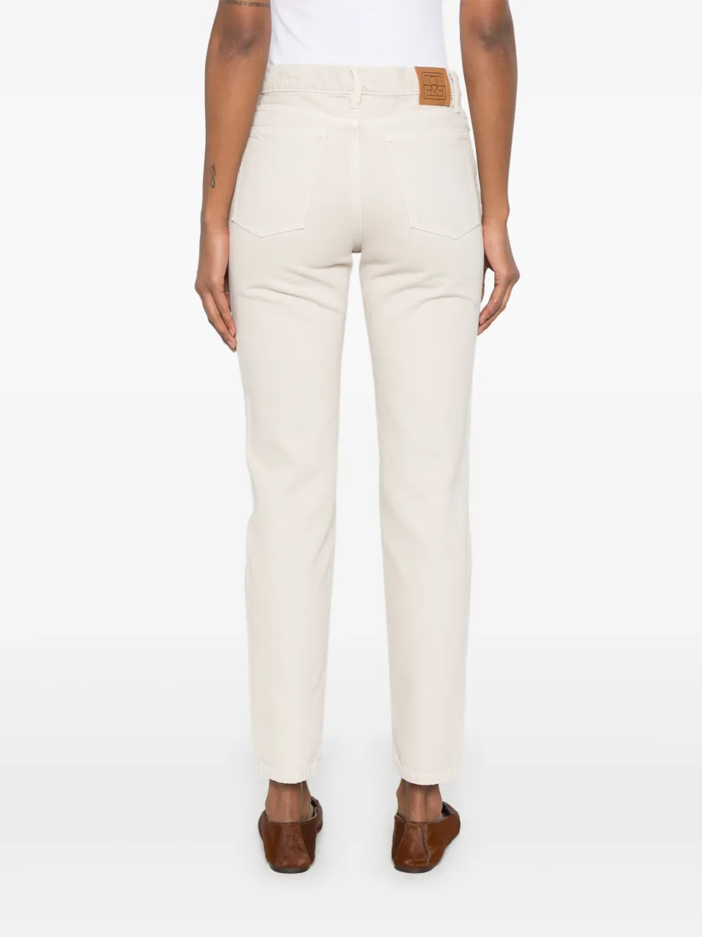 TOTEME Jeans met toelopende pijpen Beige