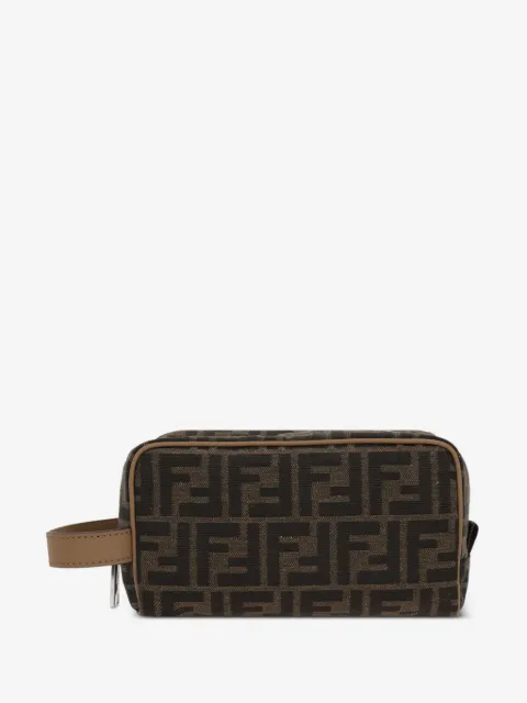 FENDI small FF-jacquard wash bag