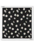 Moschino daisy-print scarf - Black