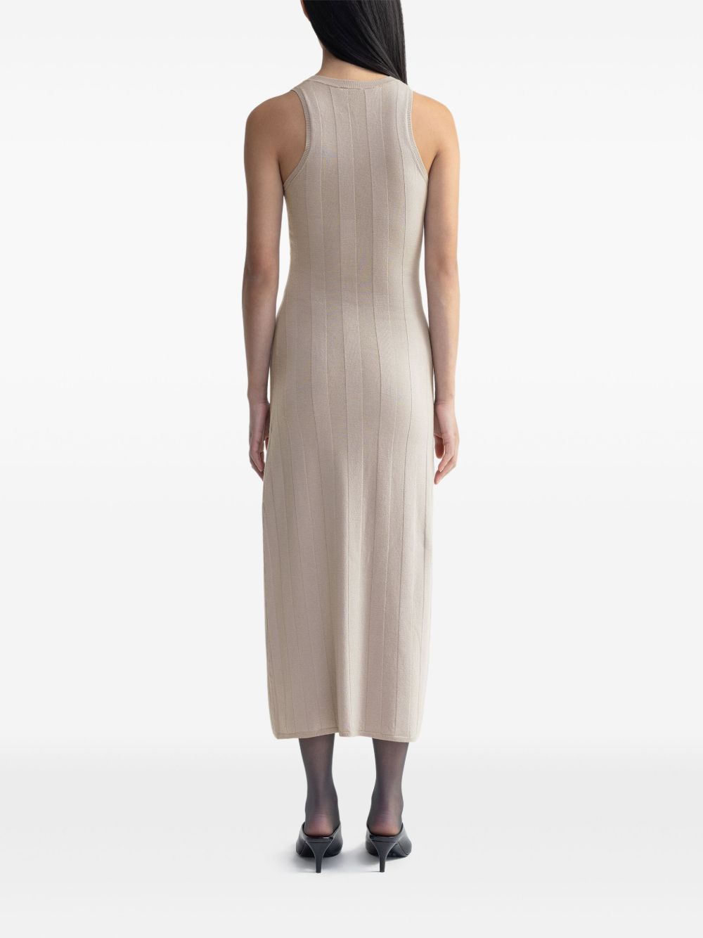 AERON SIDE-SLIT MIDI DRESS