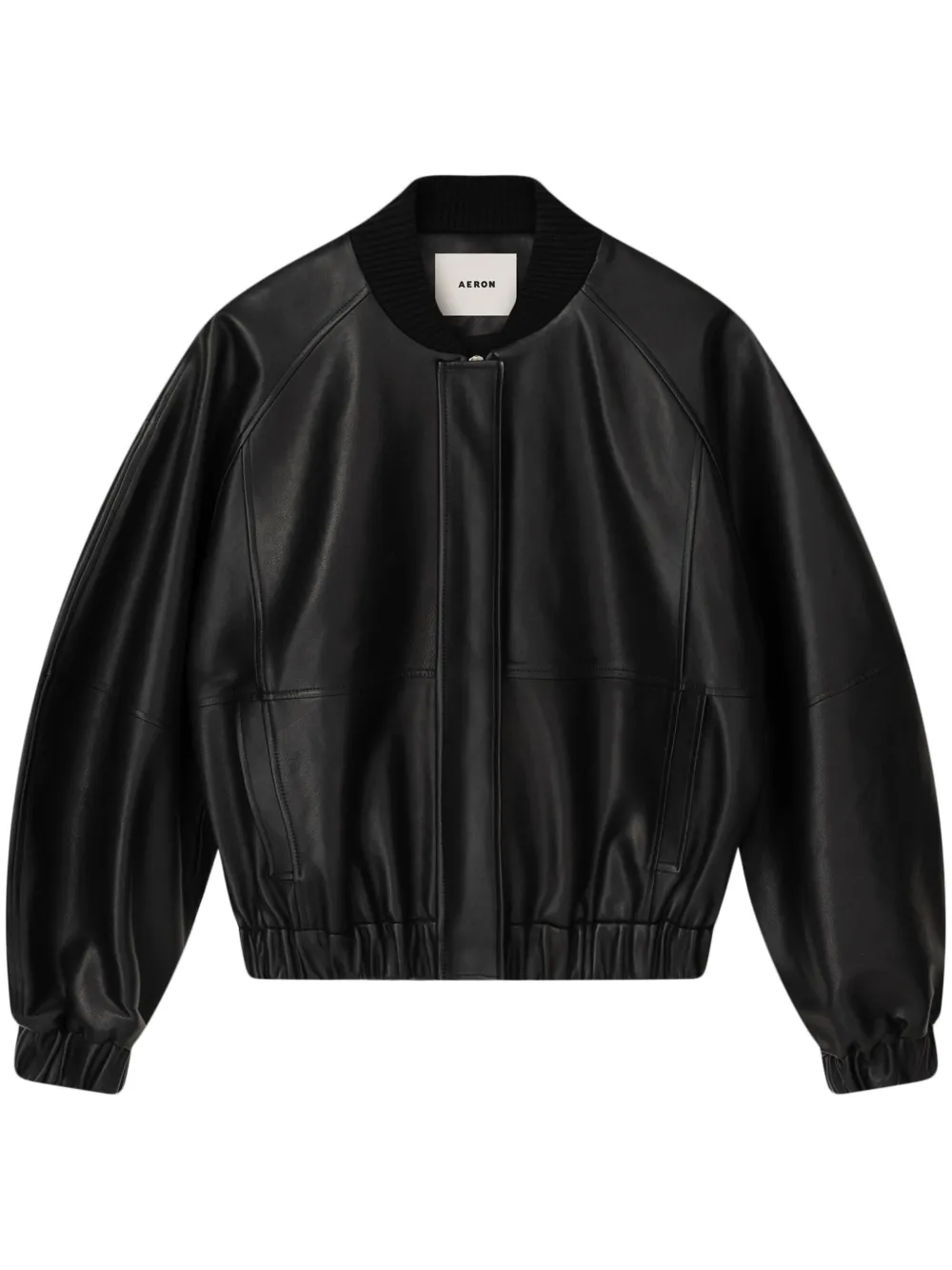 leather bomber jacket