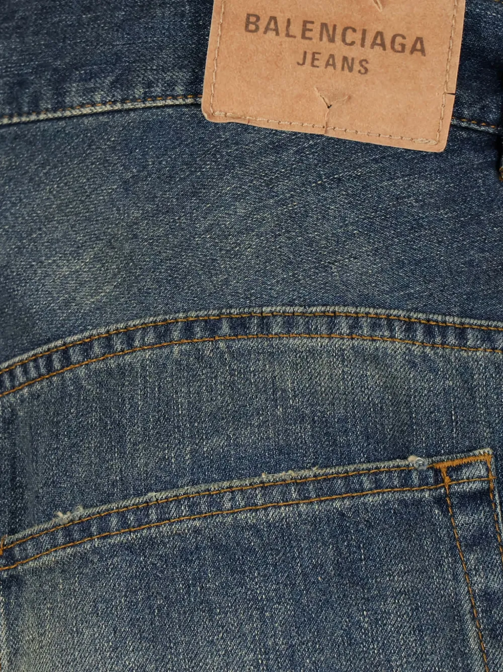 Prada logo-patch jeans Blauw