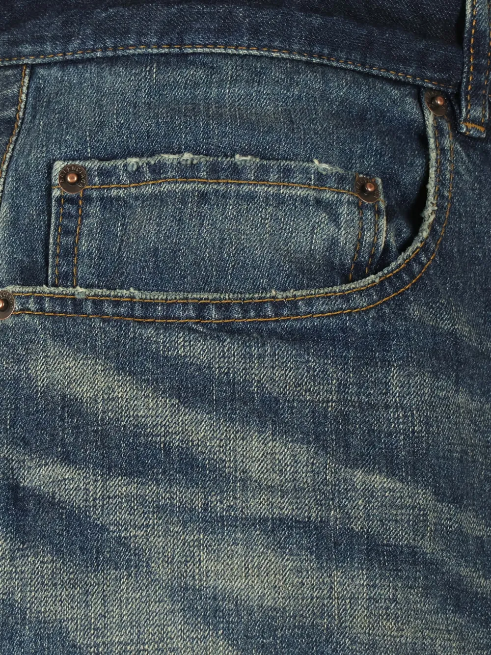 Prada logo-patch jeans Blauw