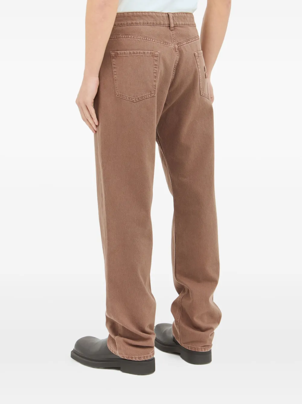 Miu Katoenen jeans Bruin