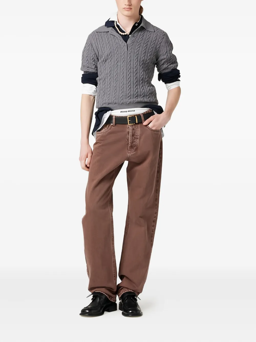Miu Miu cotton jeans | Straight-Leg Jeans | Image 2
