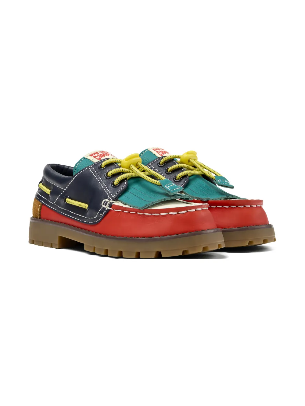 Camper Kids x Bobo Choses Compas deck shoes Red