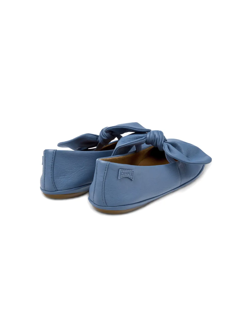 Camper Kids bow-embellished ballerina shoes Blue