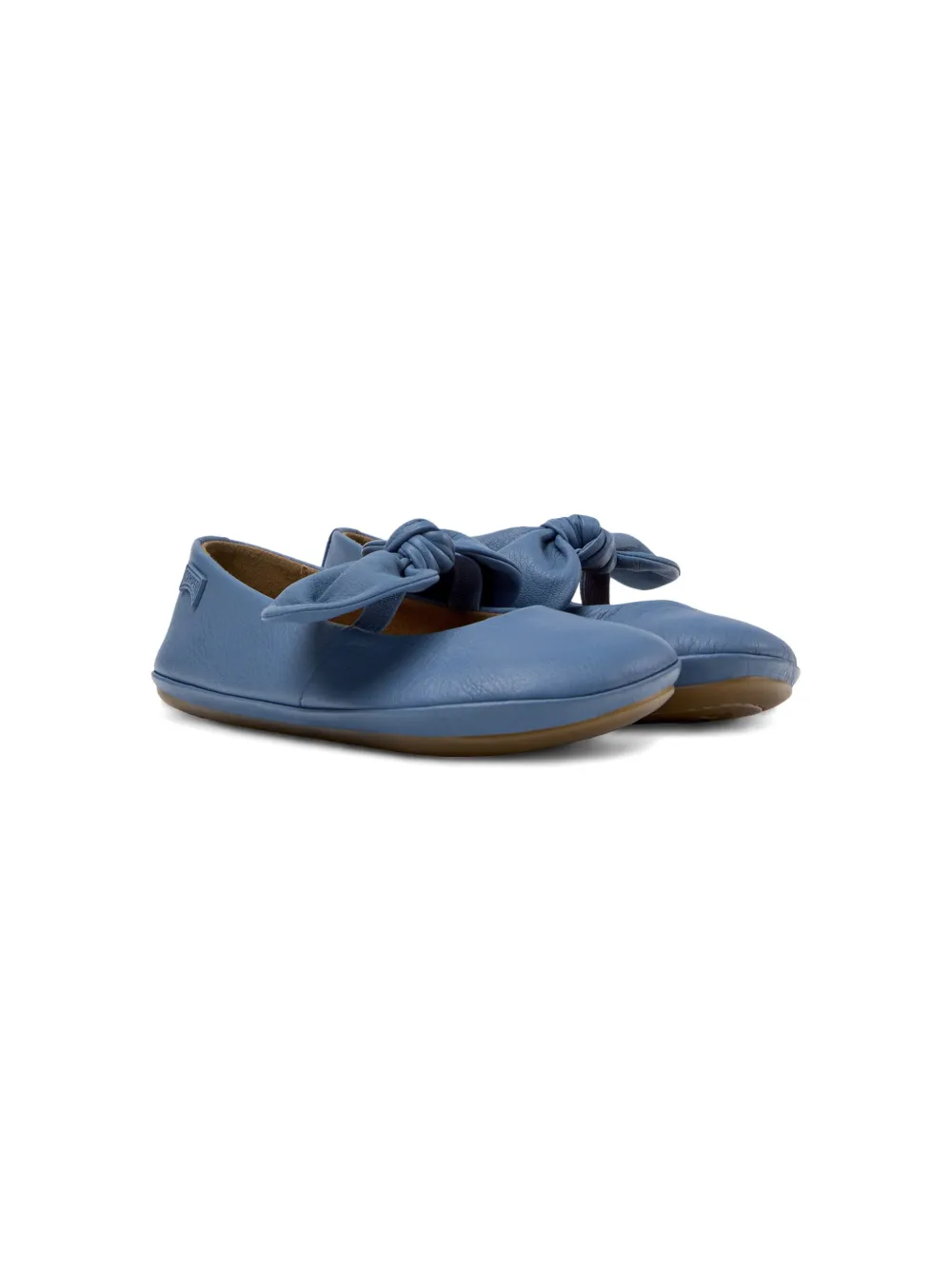 Camper Kids bow-embellished ballerina shoes Blue