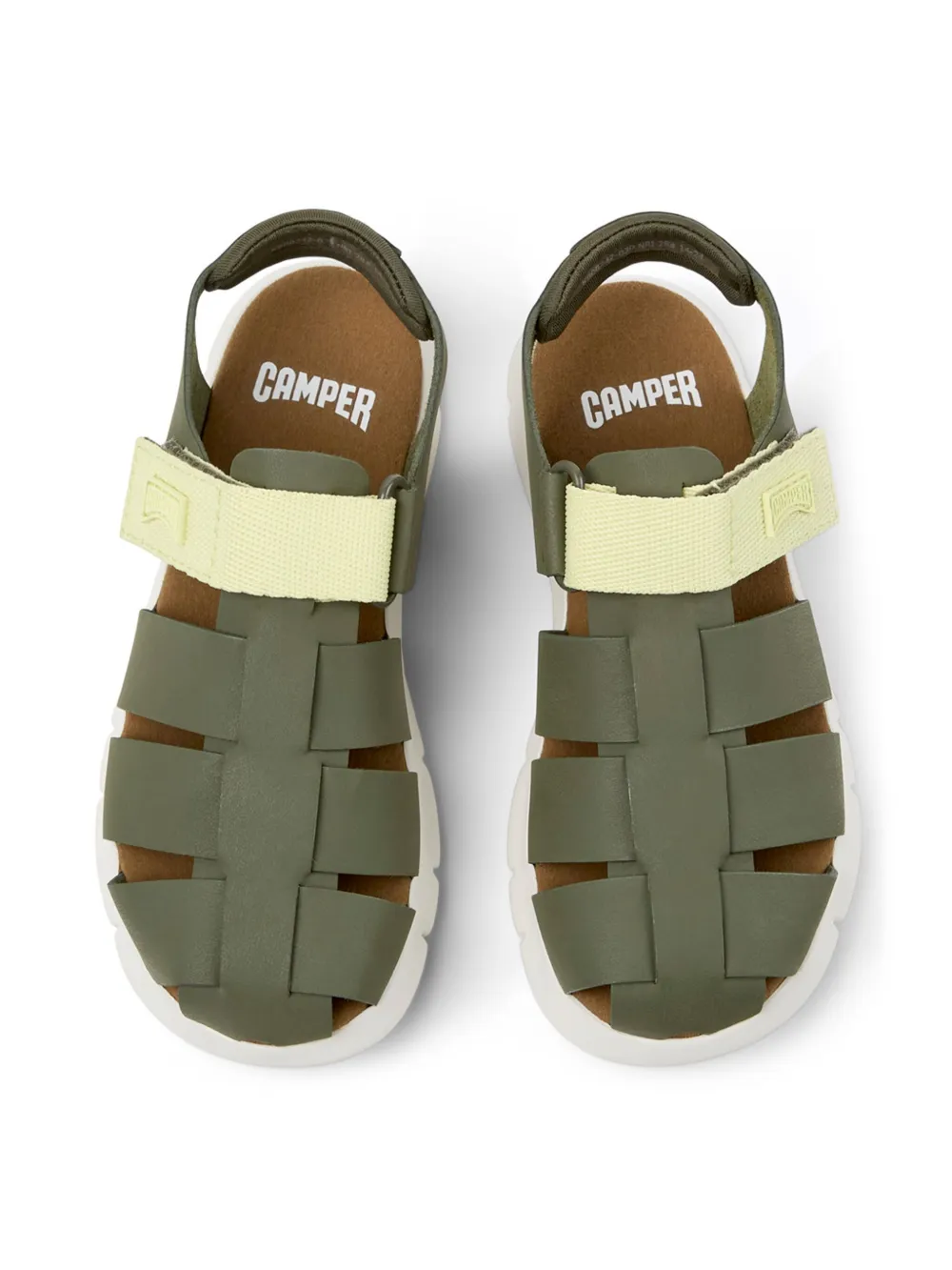 Camper Kids Oruga sandals Green