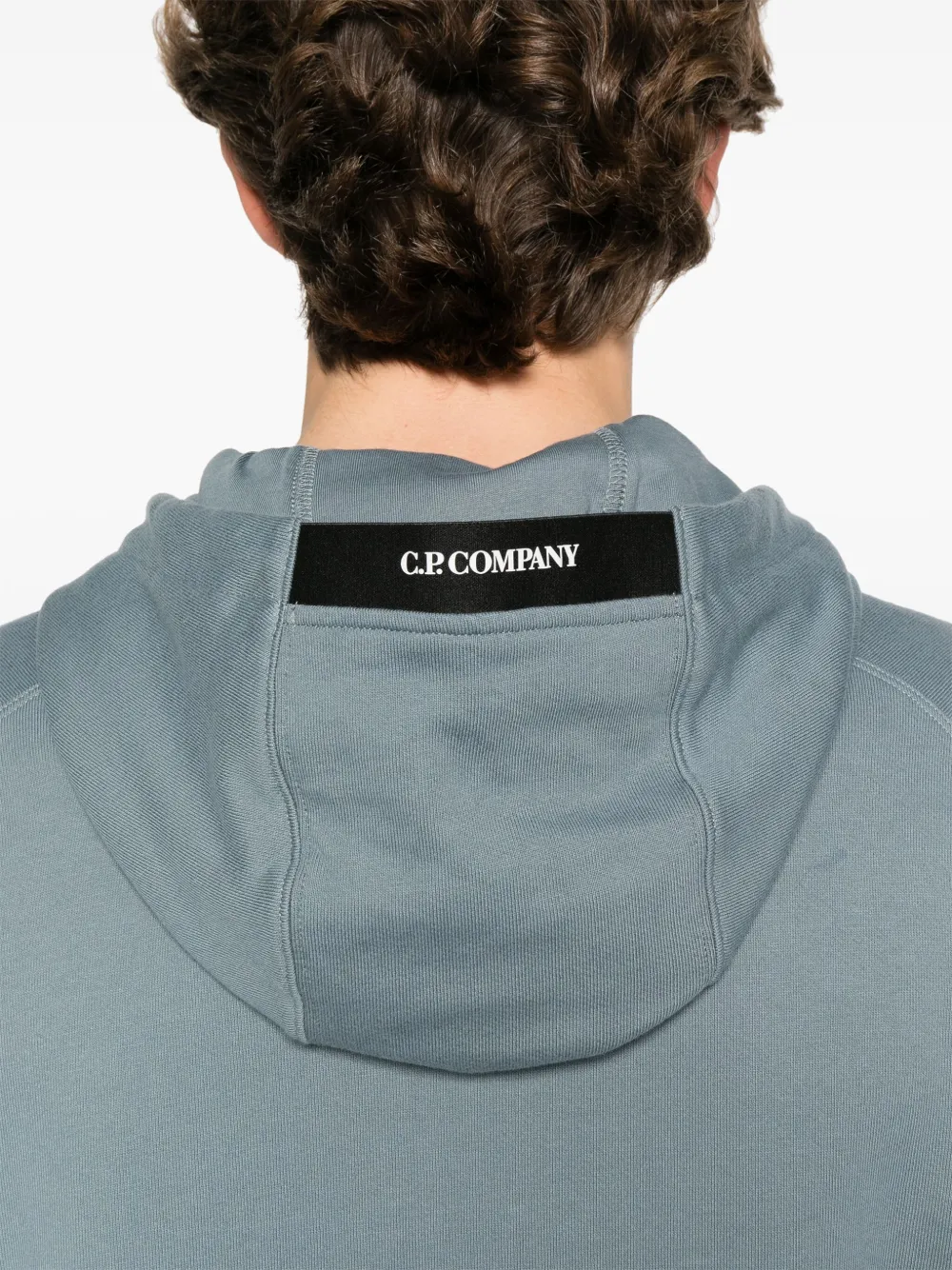C.P. Company Hoodie met lens detail Grijs