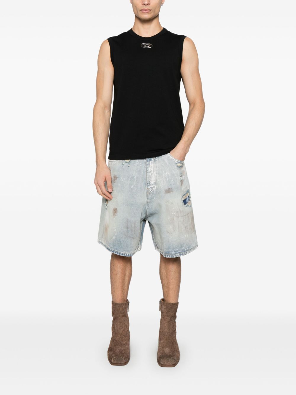 Diesel T-Bisco-OD tanktop - Zwart