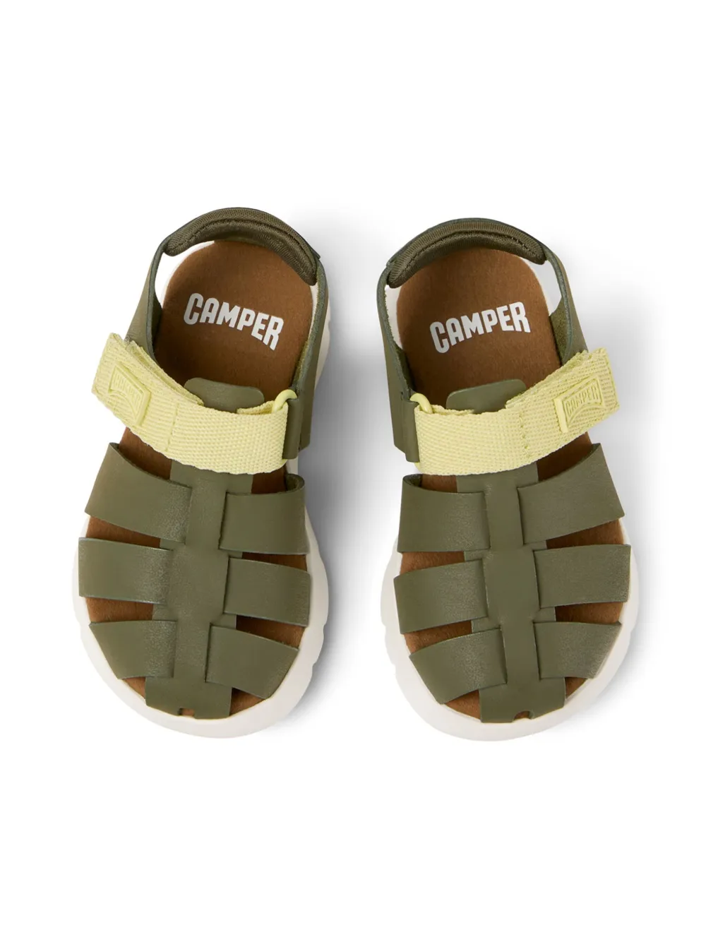 Camper Kids Oruga sandals Green