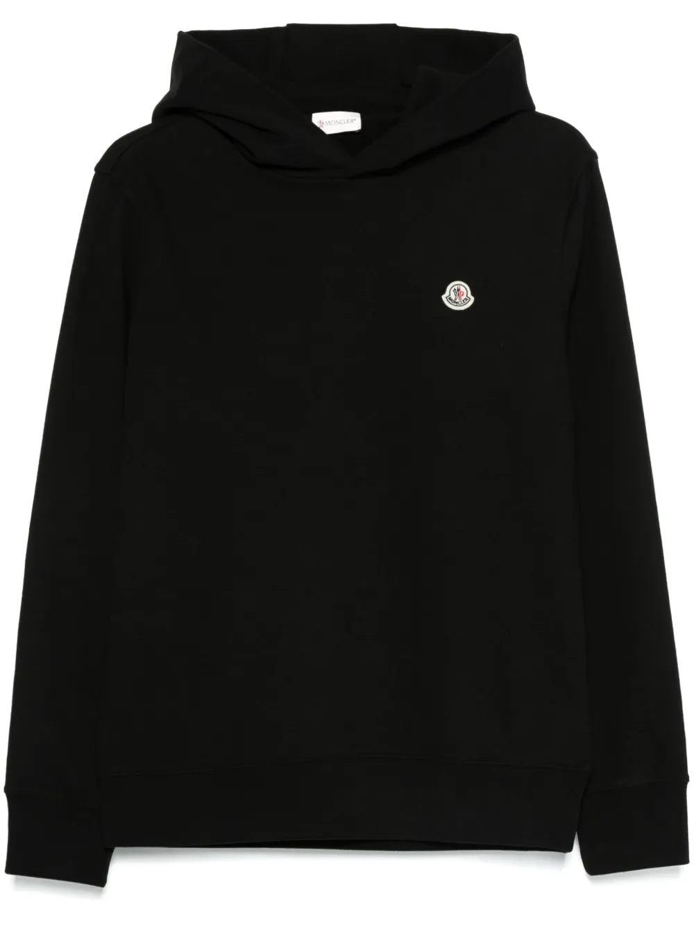 Moncler logo-appliqué hoodie | Black | Image 1