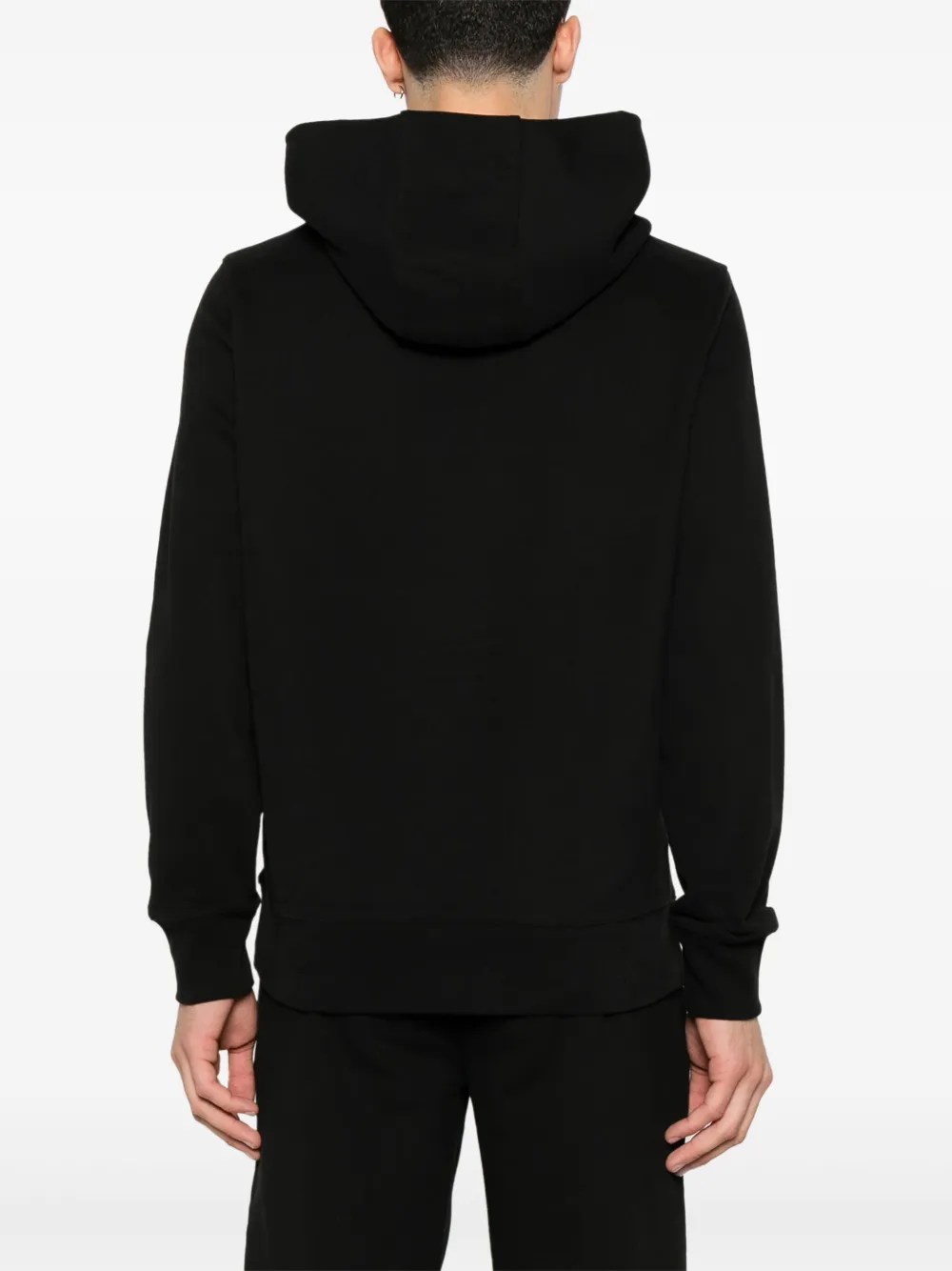 Moncler Hoodie met logo-applicatie Zwart