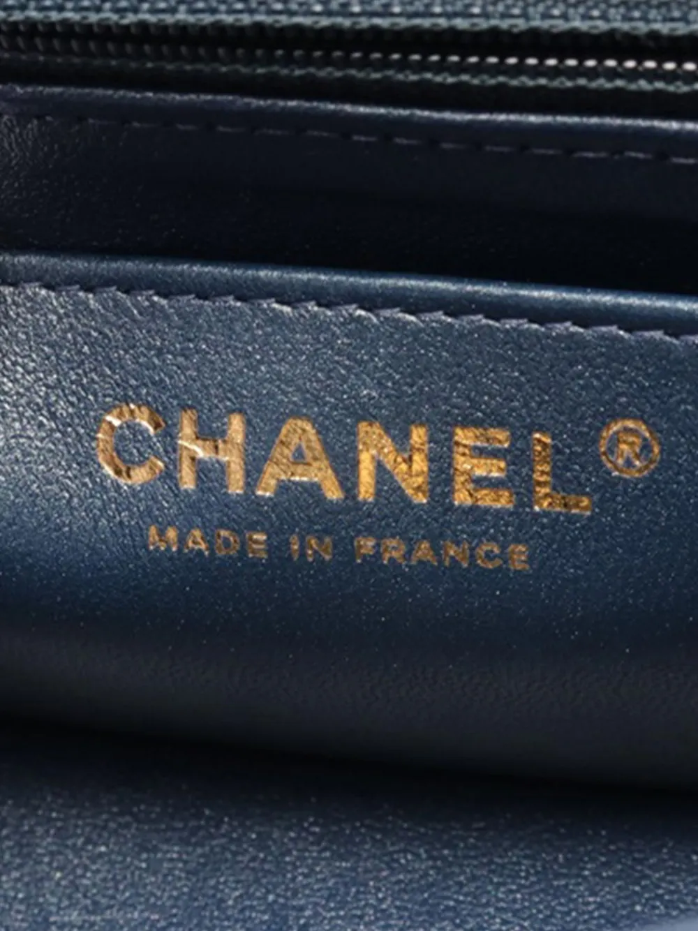 Pre-owned Chanel 2021-2024 Mini Rectangular Quilted Washed Denim Flap Crossbody Bag In Blue