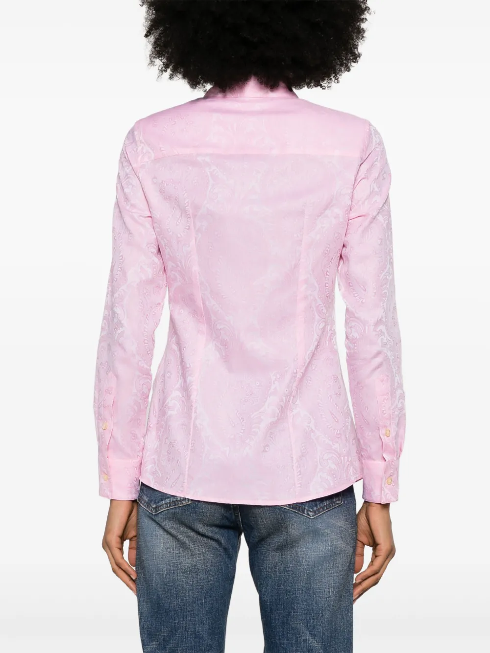 ETRO Overhemd met paisley-jacquard Roze