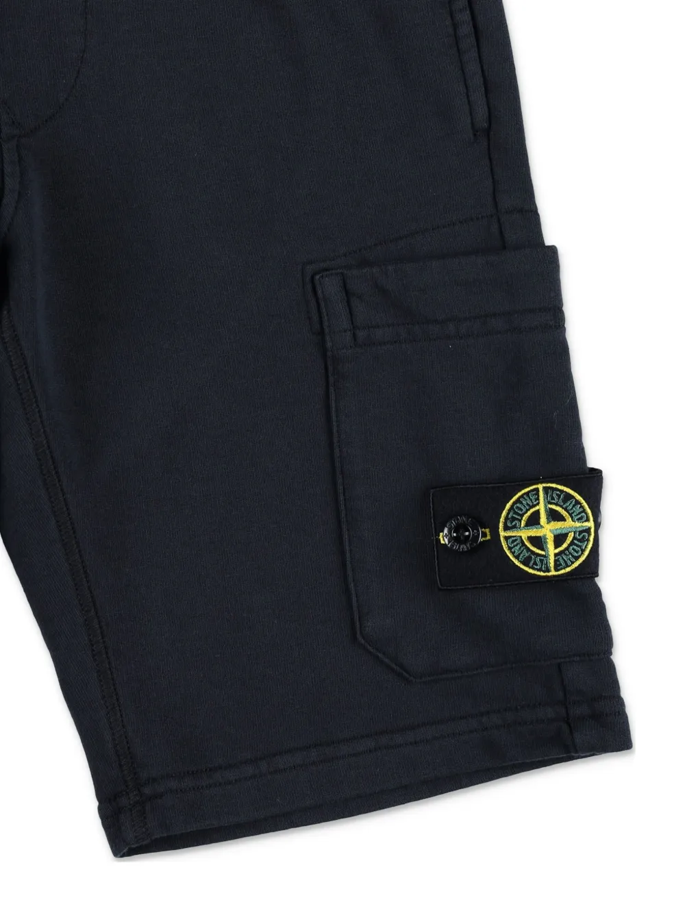 Stone Island Junior Shorts met Compass-logopatch Zwart