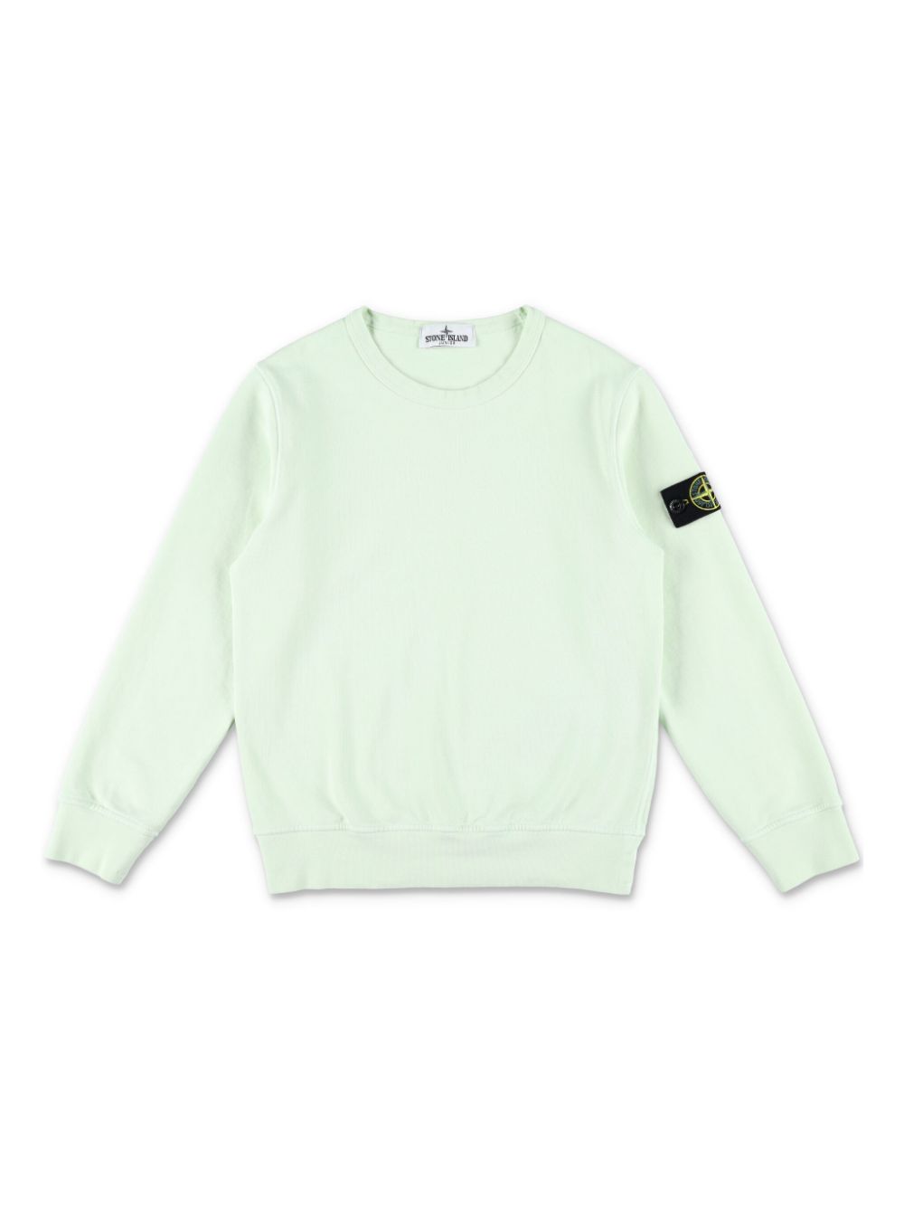 Stone Island Junior Sweater met Compass-logopatch Groen