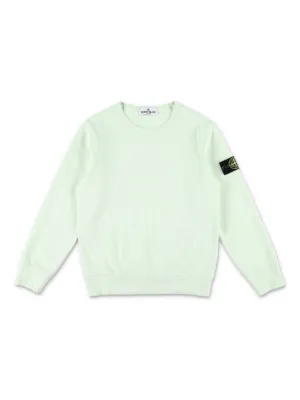 Stone Island Junior ロゴパッチ スウェットシャツ | ニュートラル