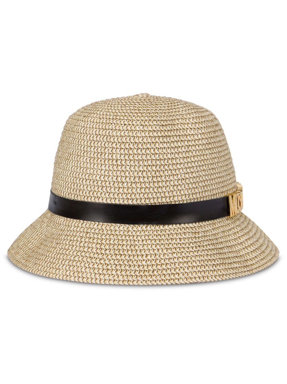 Moschino logo-lettering bucket hat Beige