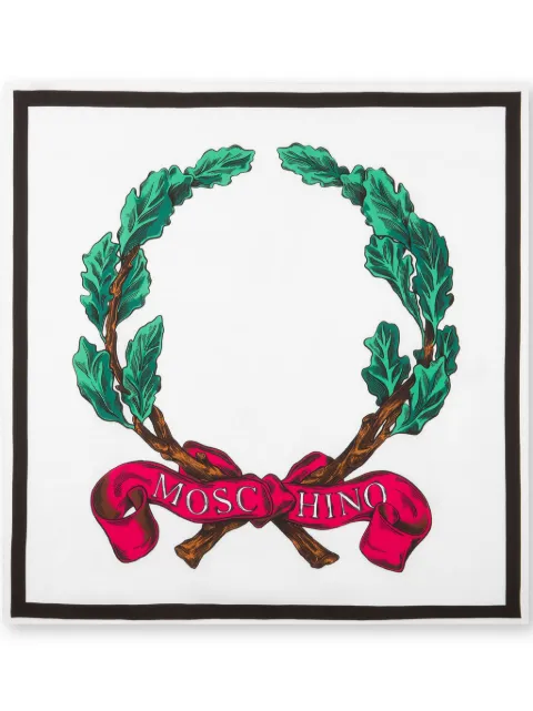 Moschino écharpe à logo imprimé