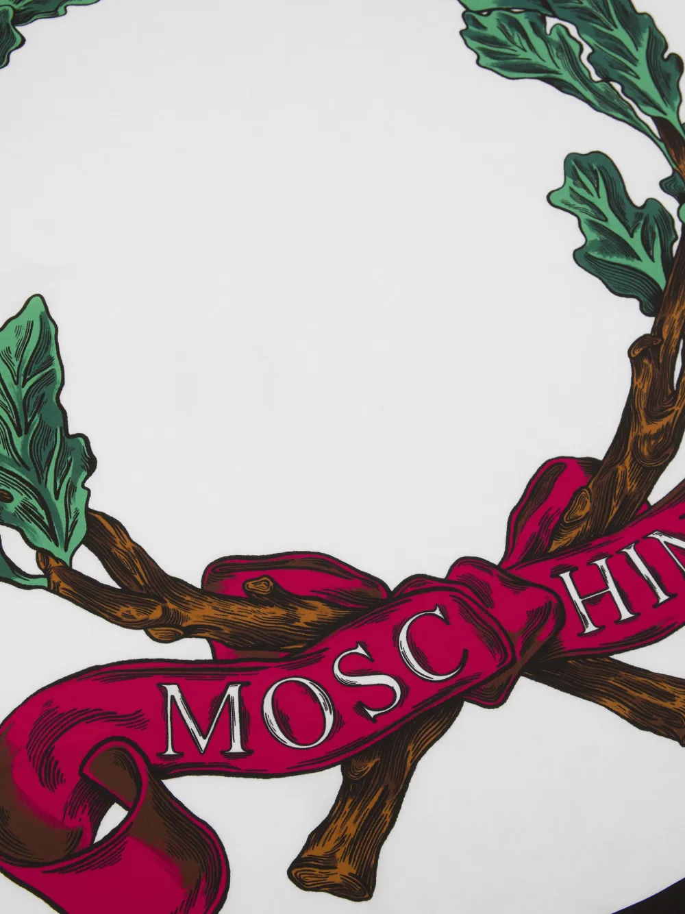 Moschino Sjaal met logoprint Wit