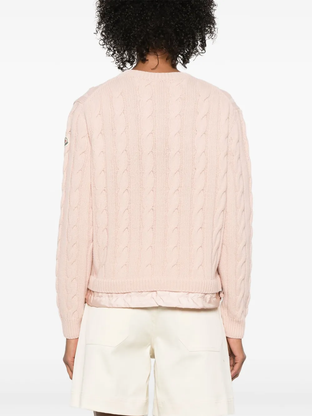 Moncler Kabelgebreide trui Roze