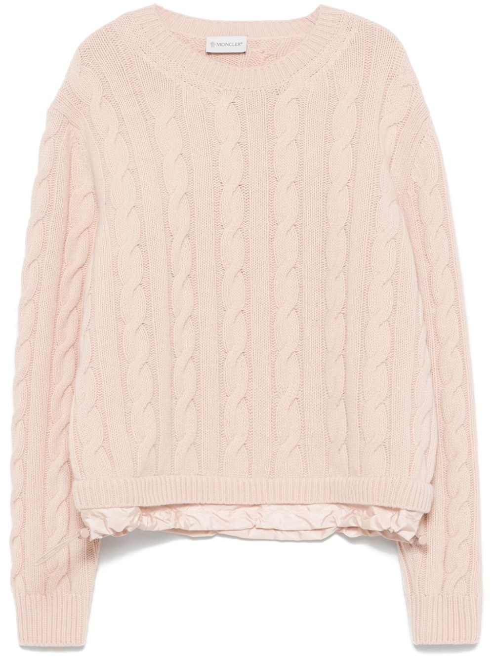 Moncler cable-knit sweater - Pink